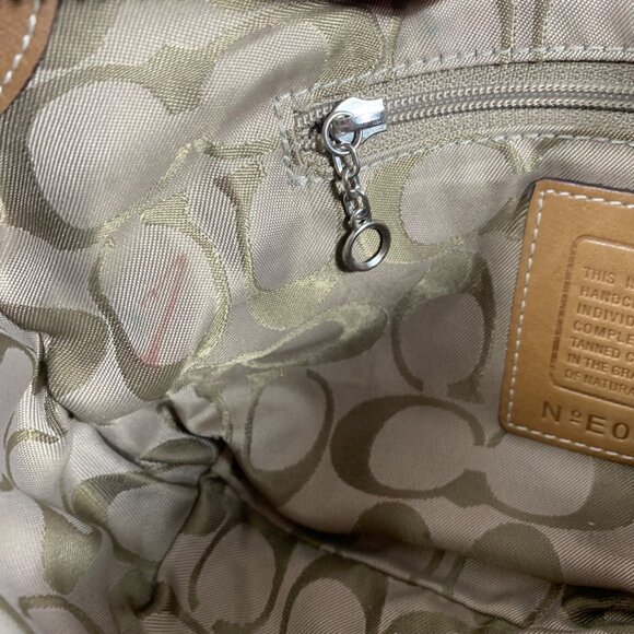 Y2K COACH Soho Mini Hobo Camel Tan Crescent Shoulder Bag Wristlet w/ Tag 4283 - Picture 11 of 12